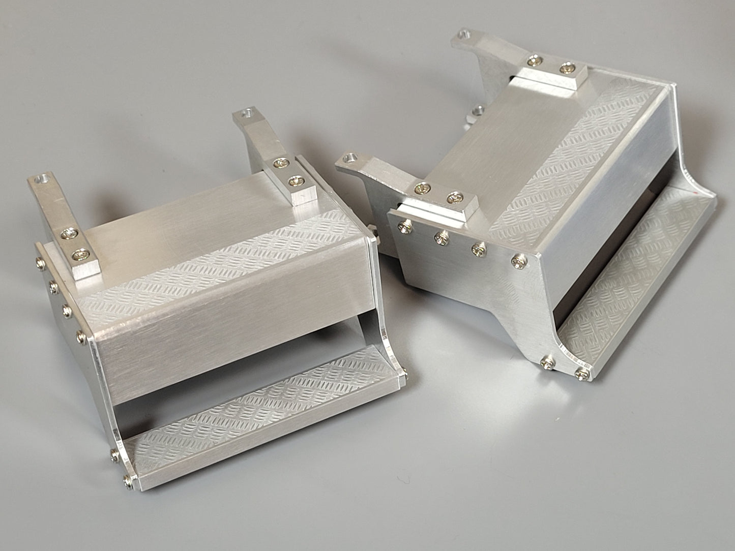 Pair Aluminum Side Mount Box Step for Tamiya RC 1/14 King Hauler Grand Knight Hauler Globeliner