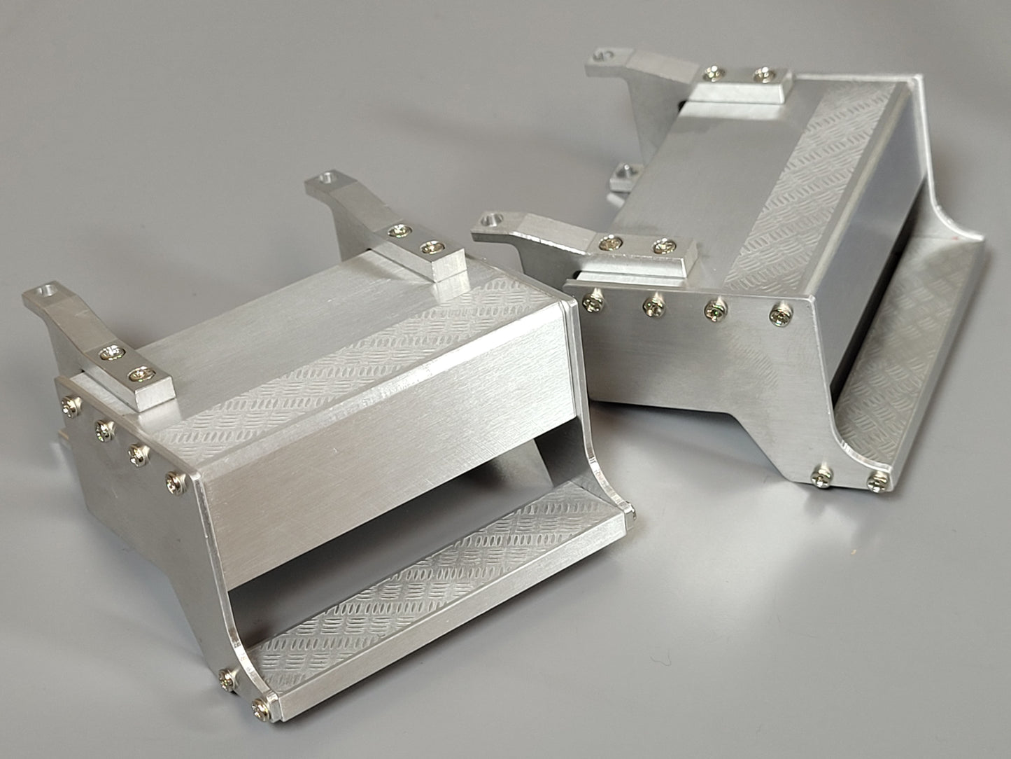 Pair Aluminum Side Mount Box Step for Tamiya RC 1/14 King Hauler Grand Knight Hauler Globeliner
