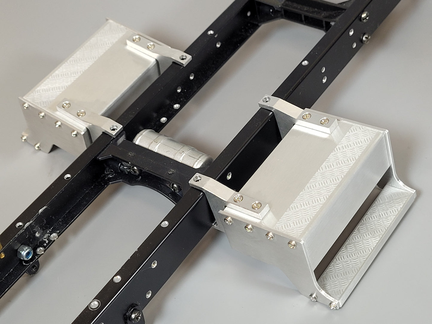 Pair Aluminum Side Mount Box Step for Tamiya RC 1/14 King Hauler Grand Knight Hauler Globeliner
