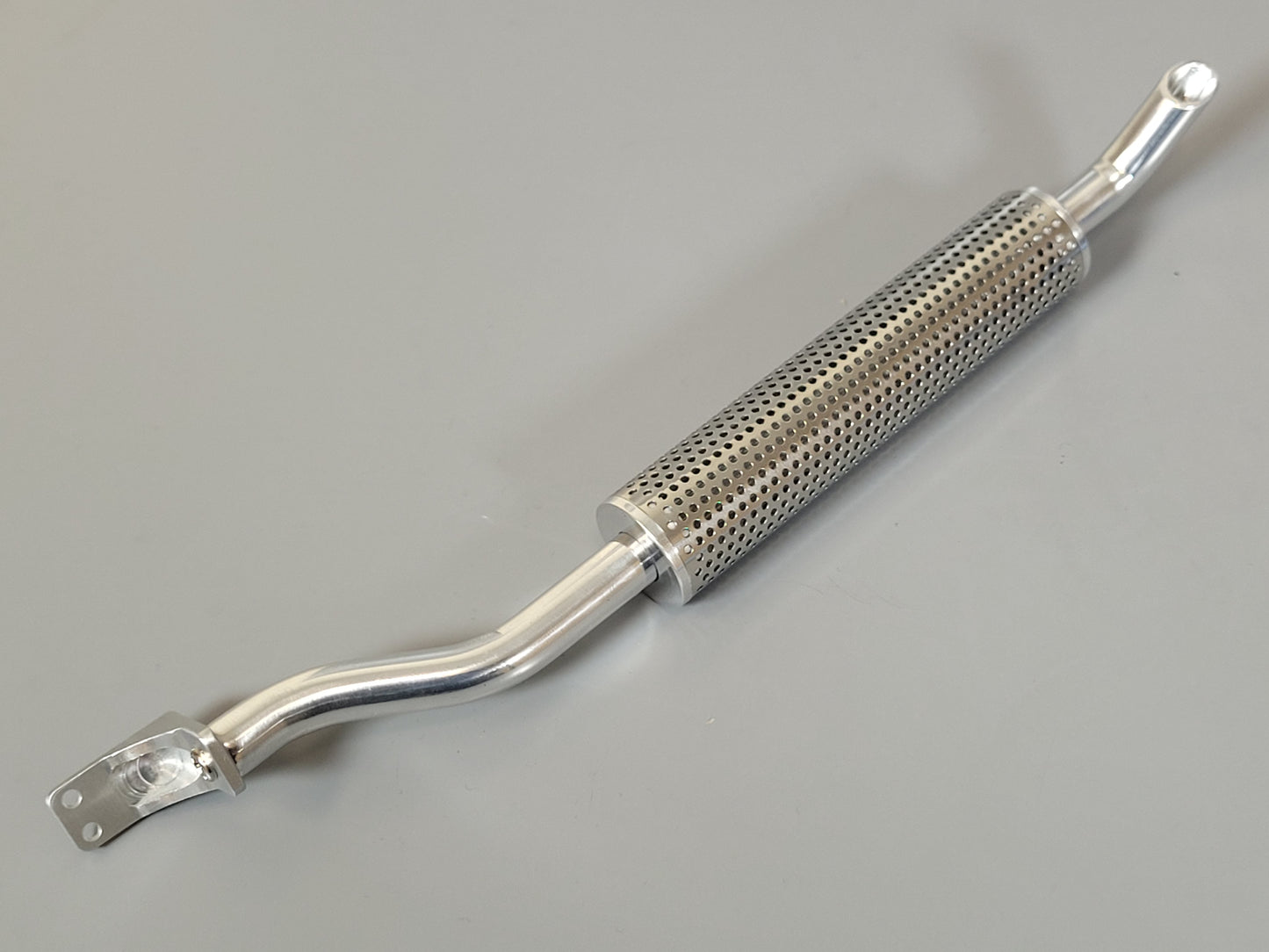 Aluminum Simulate Single Exhaust Pipe Stack for Tamiya Toy 1/14 Scania Man Volvo King Knight Grand Hauler Semi Truck