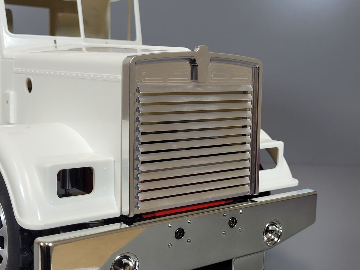 Aluminum 3D Style Front Grill Face Guard Mount for Tamiya Toy R/C 1/14 King Hauler Grand Hauler