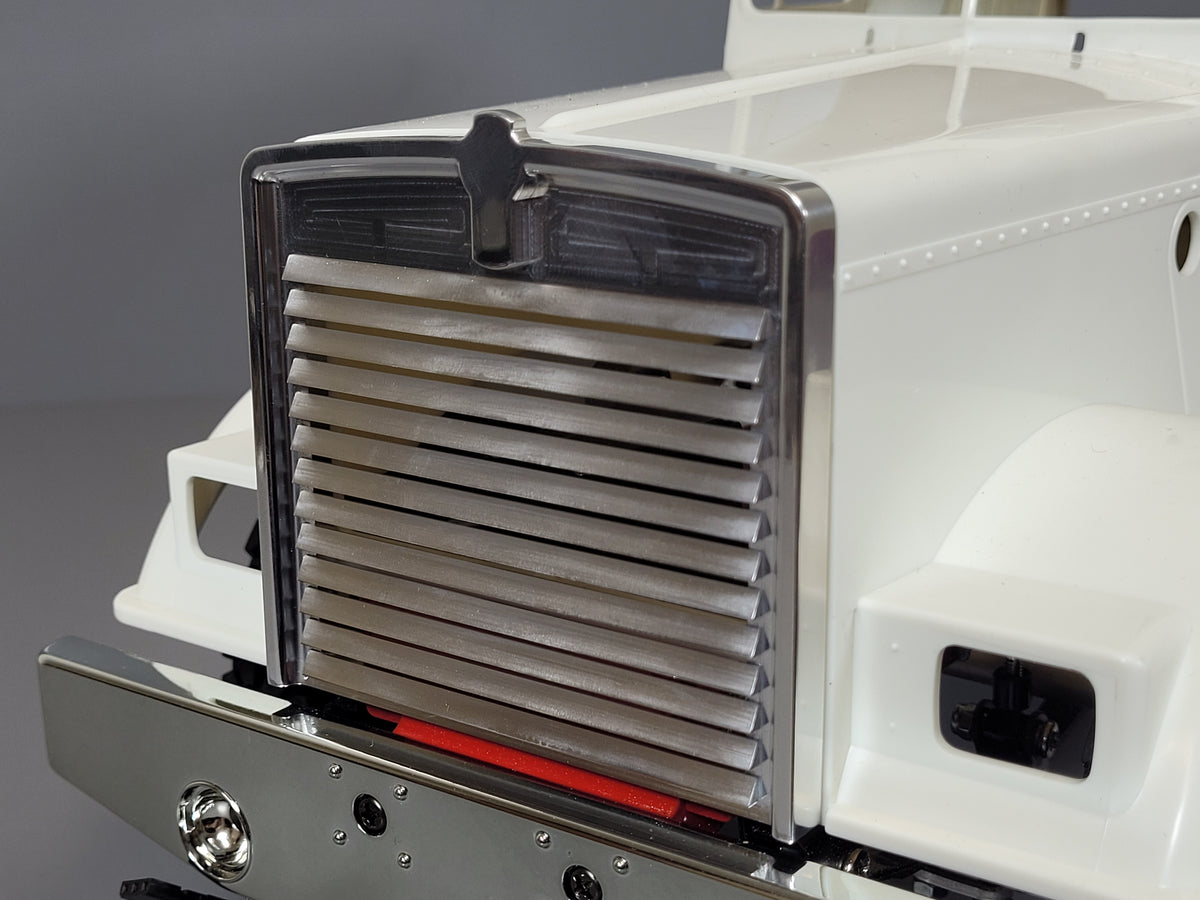 Aluminum 3D Style Front Grill Face Guard Mount for Tamiya Toy R/C 1/14 King Hauler Grand Hauler
