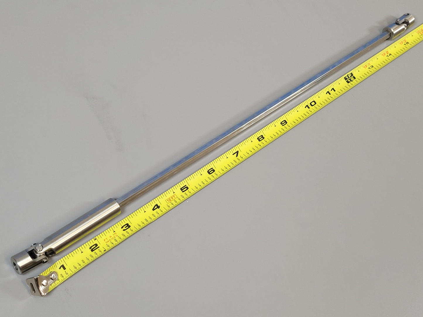 Universal Extension Extend Stainless Steel 15.5 - 17.5 inch Drive Shaft for Most Tamiya R/C 1/14 King Hauler Grand Hauler Knight Hauler Man Cascadia Globeliner Scania Actros