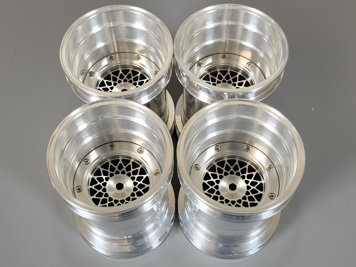 New Aluminum Set Wheel Rim Tamiya RC 1/10 Clodbuster Bullhead TXT Juggernaut 1&2