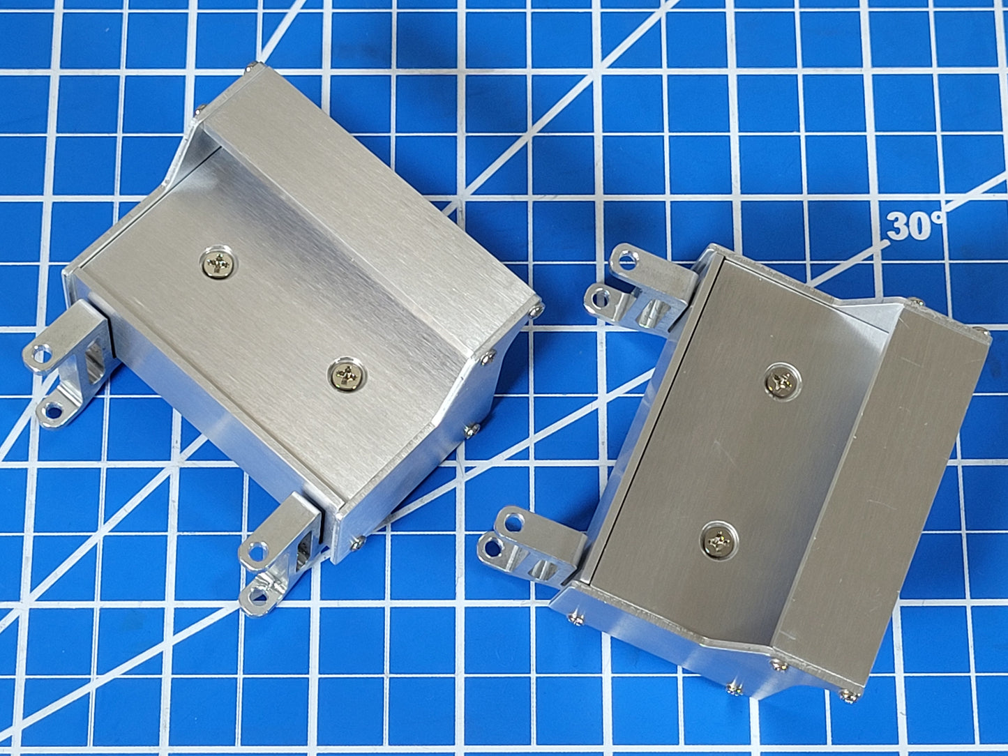 Pair Aluminum factory style Side Box Step Tamiya R/C 1/14 King Grand Knight Hauler Globeliner