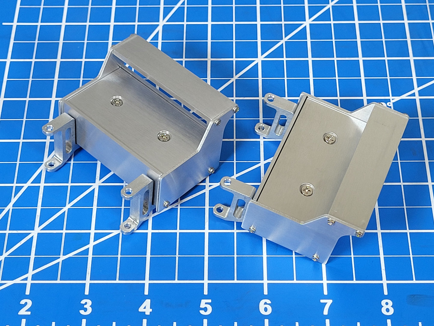 Pair Aluminum factory style Side Box Step Tamiya R/C 1/14 King Grand Knight Hauler Globeliner