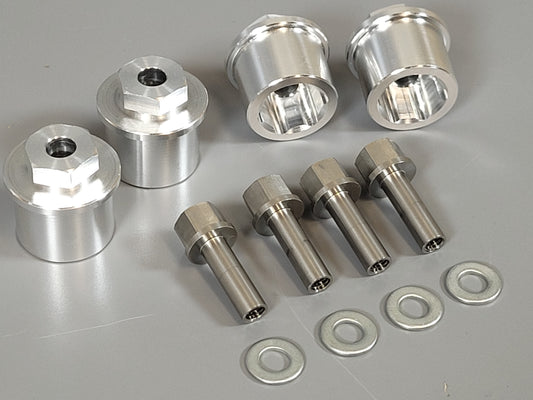 2 Pairs 15mm Aluminum Wheel Hub Spacer Extender Widener with 12mm Hex for Tamiya R/C 1/10 Tamiya F-350 Clodbuster Bullhead Toyota Tundra Hilux Jeep