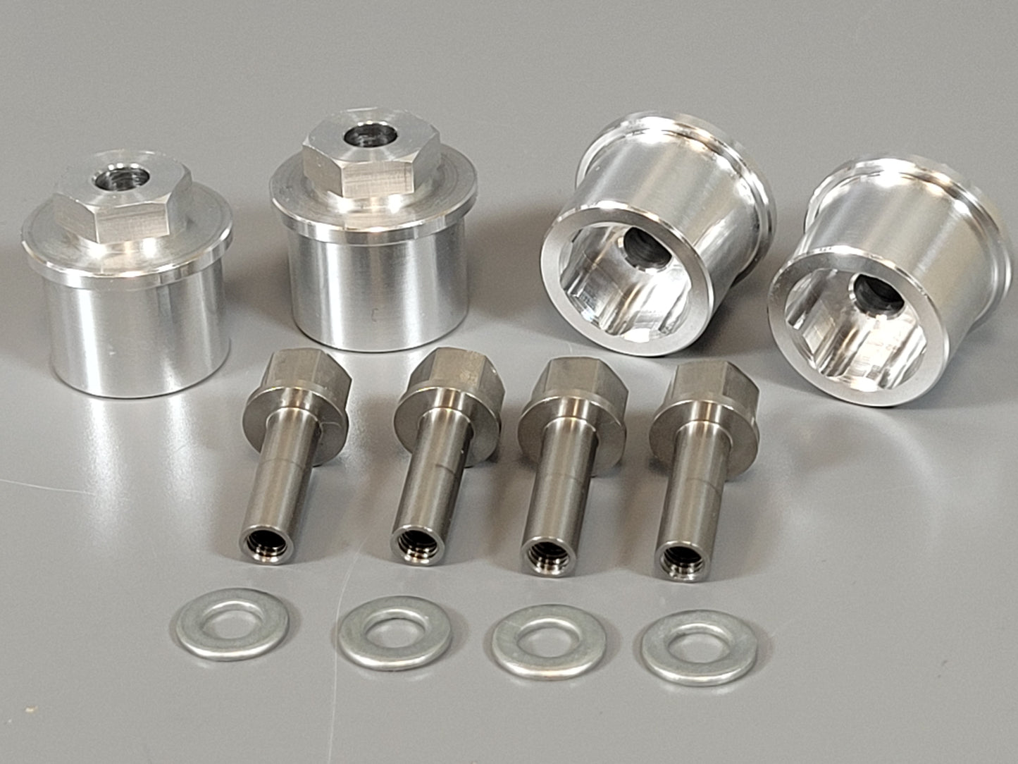 2 Pairs 15mm Aluminum Wheel Hub Spacer Extender Widener with 12mm Hex for Tamiya R/C 1/10 Tamiya F-350 Clodbuster Bullhead Toyota Tundra Hilux Jeep
