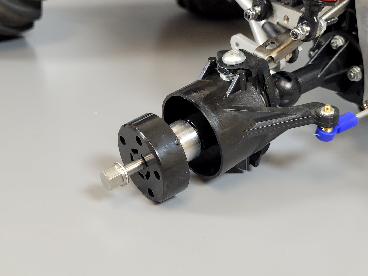 2 Pairs 15mm Aluminum Wheel Hub Spacer Extender Widener with 12mm Hex for Tamiya R/C 1/10 Tamiya F-350 Clodbuster Bullhead Toyota Tundra Hilux Jeep