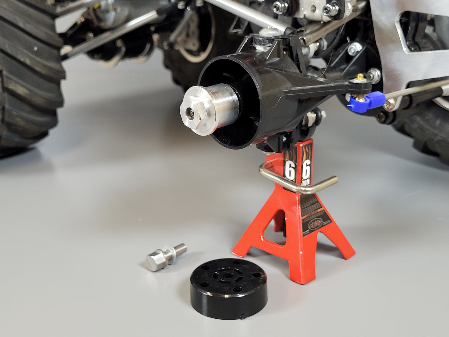 2 Pairs 15mm Aluminum Wheel Hub Spacer Extender Widener with 12mm Hex for Tamiya R/C 1/10 Tamiya F-350 Clodbuster Bullhead Toyota Tundra Hilux Jeep