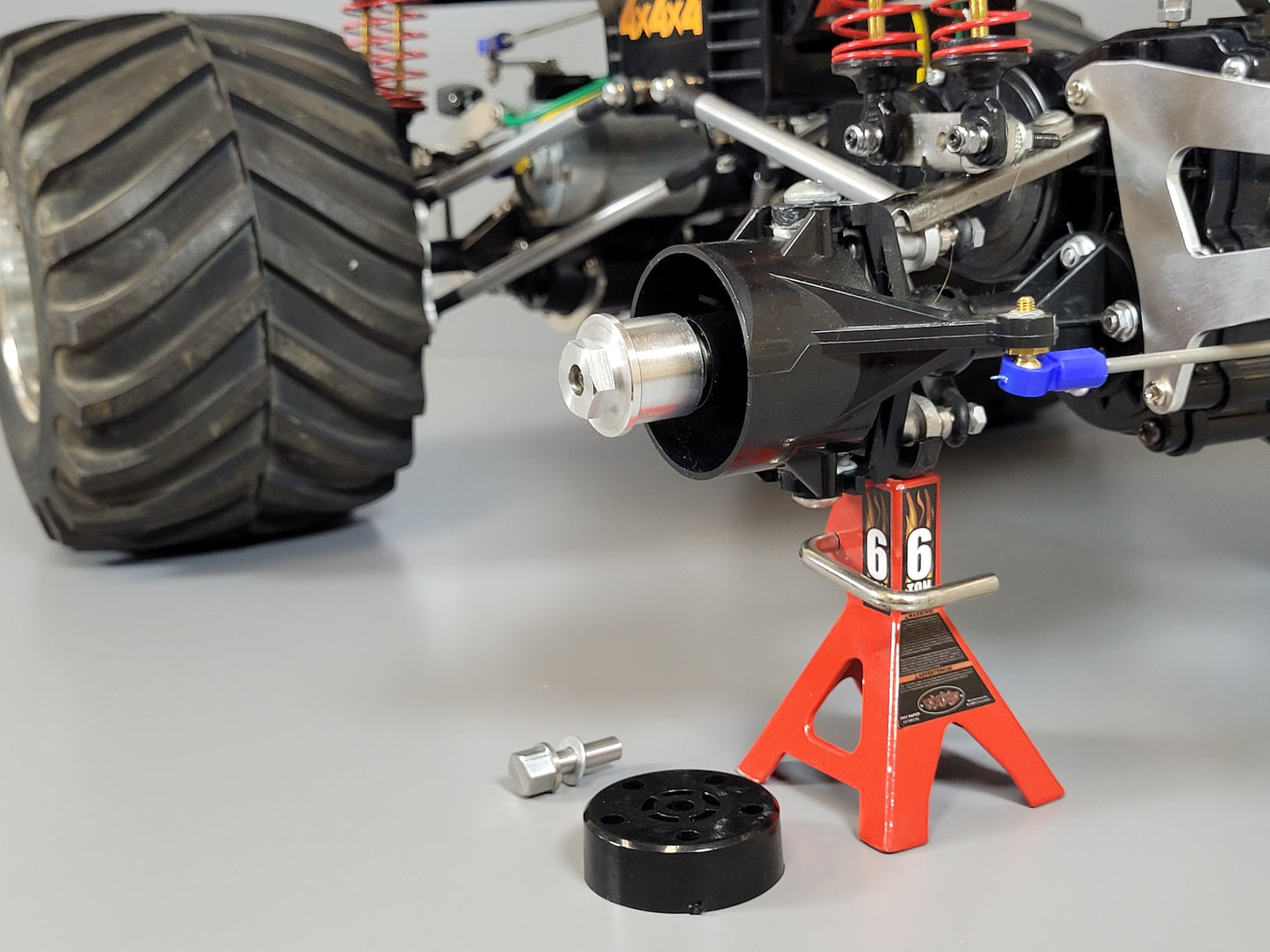 1 Pair 15mm Aluminum Wheel Hub Spacer Extender Widener with 12mm Hex for Tamiya R/C 1/10 Tamiya F-350 Clodbuster Bullhead Toyota Tundra Hilux Jeep