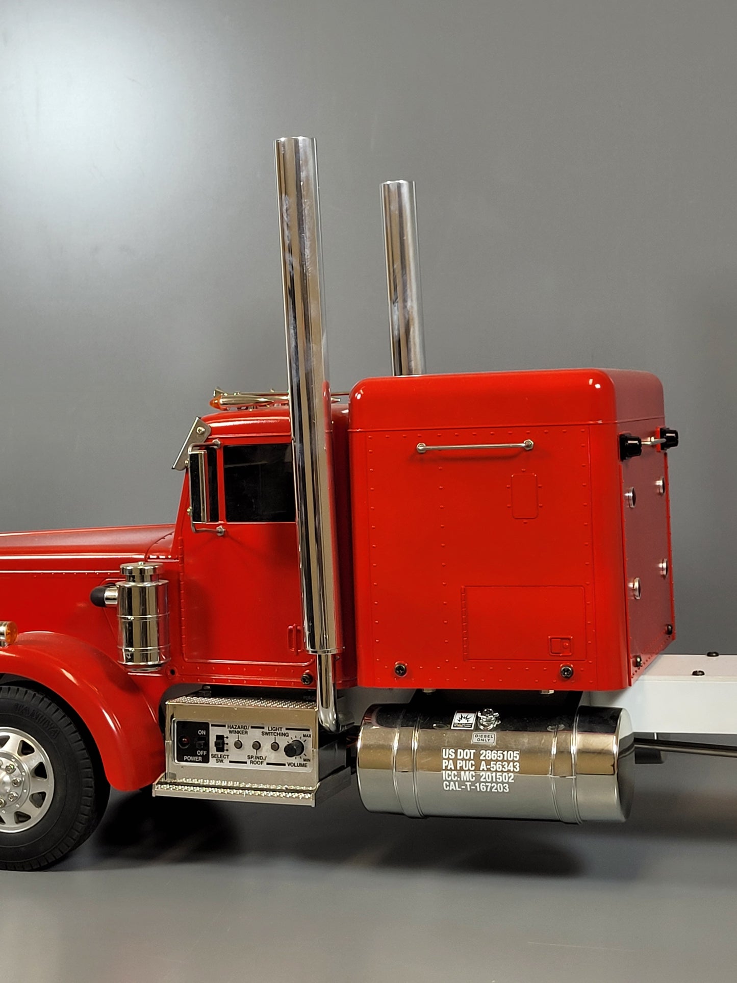 Tamiya Aluminum Pair 21.5cm Long Exhaust Pipe Stack RC 1/14 King Grand Hauler