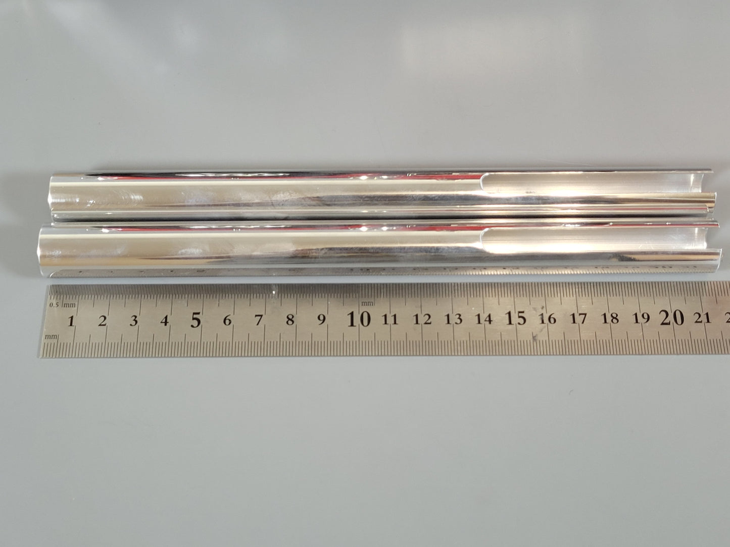 Tamiya Aluminum Pair 21.5cm Long Exhaust Pipe Stack RC 1/14 King Grand Hauler