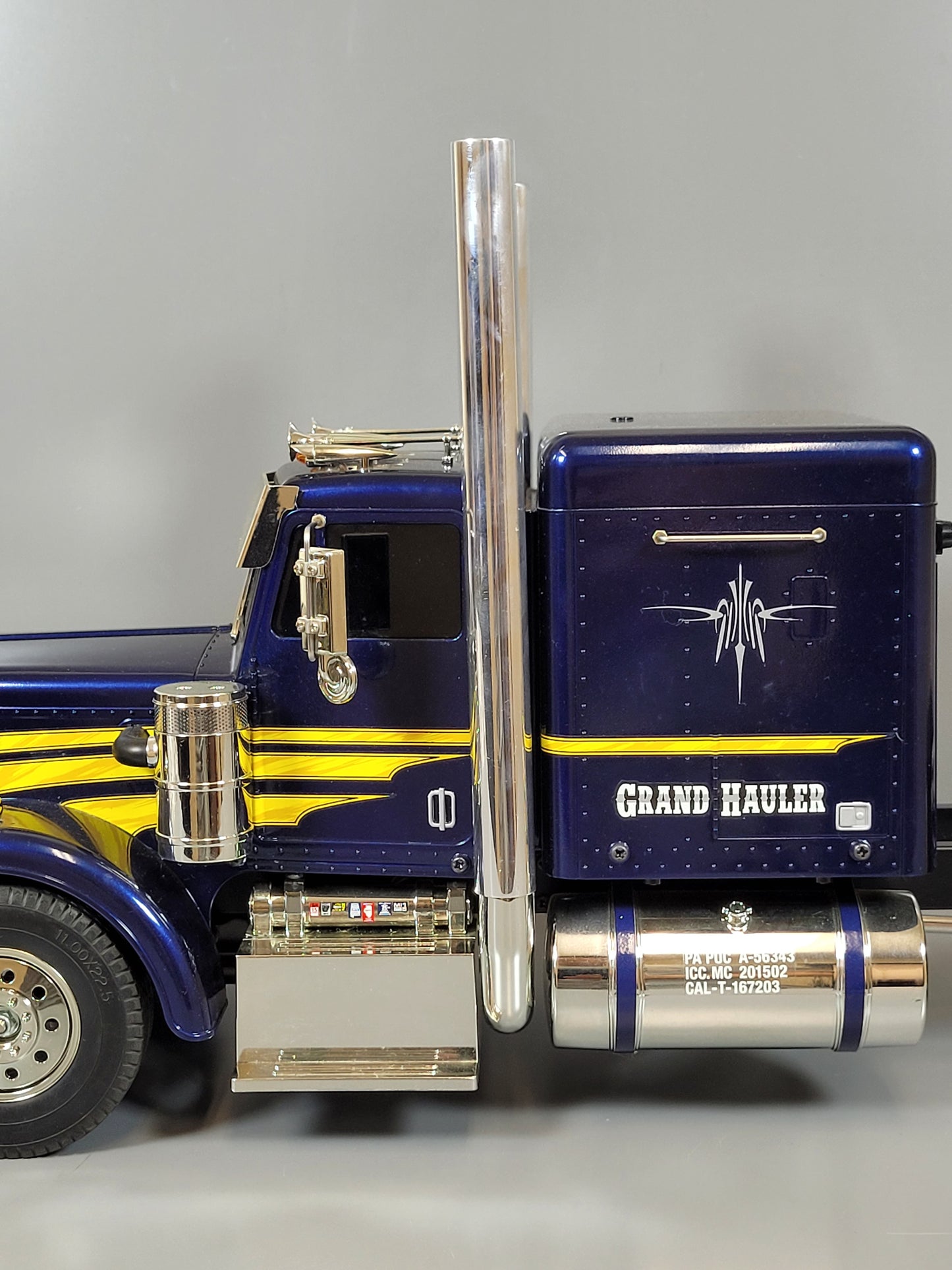 Tamiya Aluminum Pair 21.5cm Long Exhaust Pipe Stack RC 1/14 King Grand Hauler