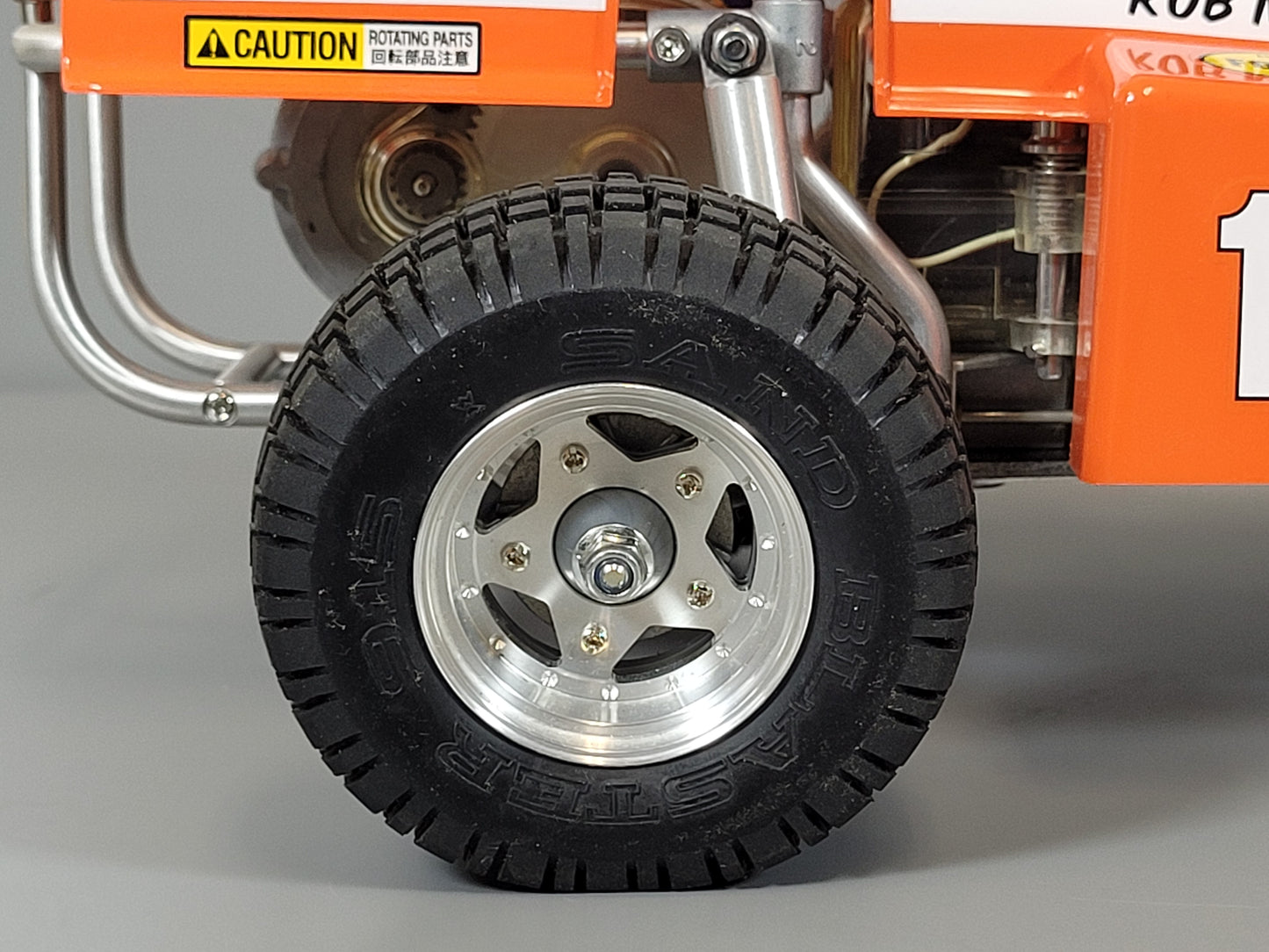 Front & Rear Aluminum Wheel Cover Plate for Tamiya 1/10 "Buggy Champ Fast Attack Vehicle" Model Only