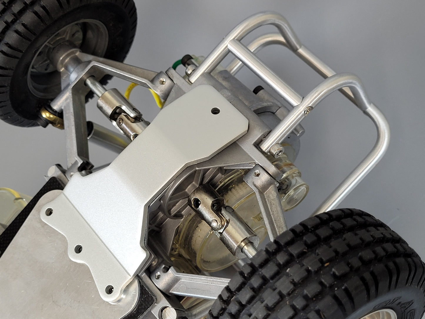 Aluminum Rear Lower Gear Box Skid Chassis Cover Plate for Tamiya 1/10 Sand Scorcher Buggy Champ Super Champ SRB
