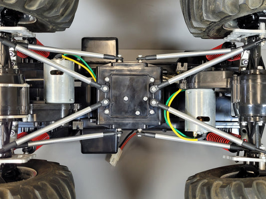 Aluminum Front & Rear Axle Linkage Pole Rod Set for Tamiya 1/10 R/C Bullhead Super Clodbuster