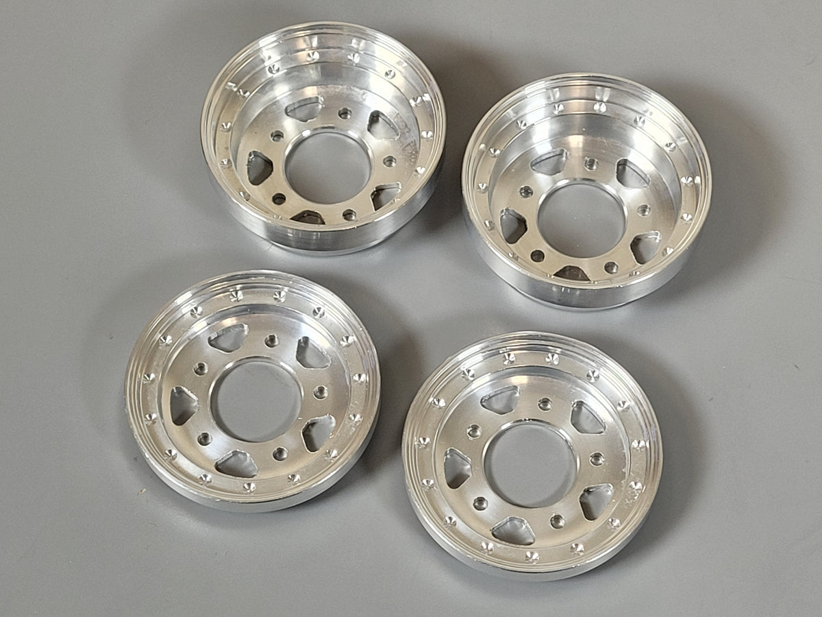 Front & Rear Aluminum Outer Wheel Cover Plate Tamiya 1/10 Sand Scorcher Grasshopper Frog Hornet