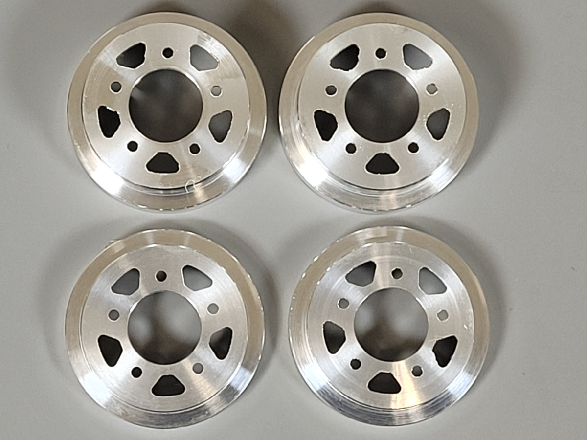 Front & Rear Aluminum Outer Wheel Cover Plate Tamiya 1/10 Sand Scorcher Grasshopper Frog Hornet