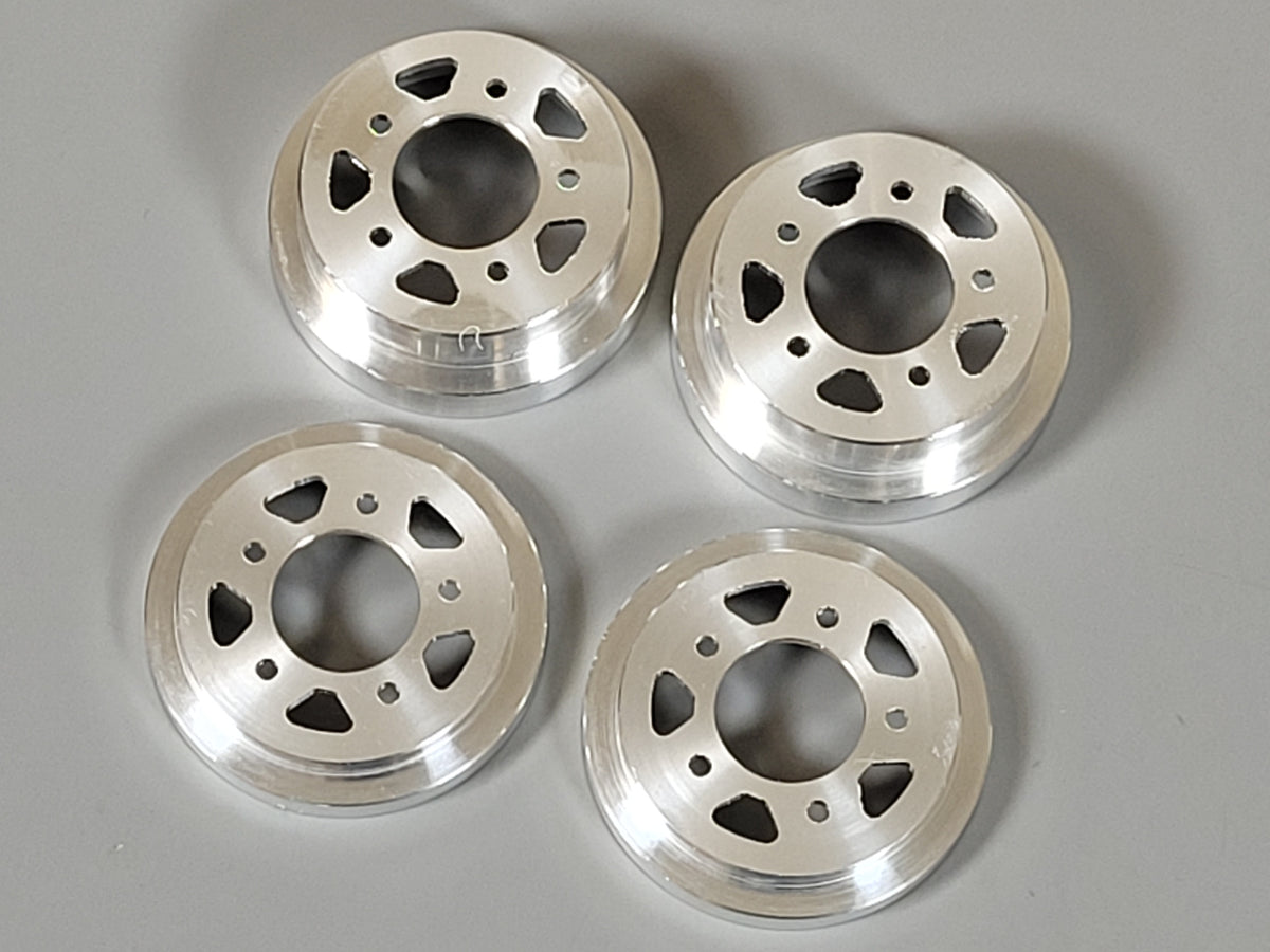 Front & Rear Aluminum Outer Wheel Cover Plate Tamiya 1/10 Sand Scorcher Grasshopper Frog Hornet