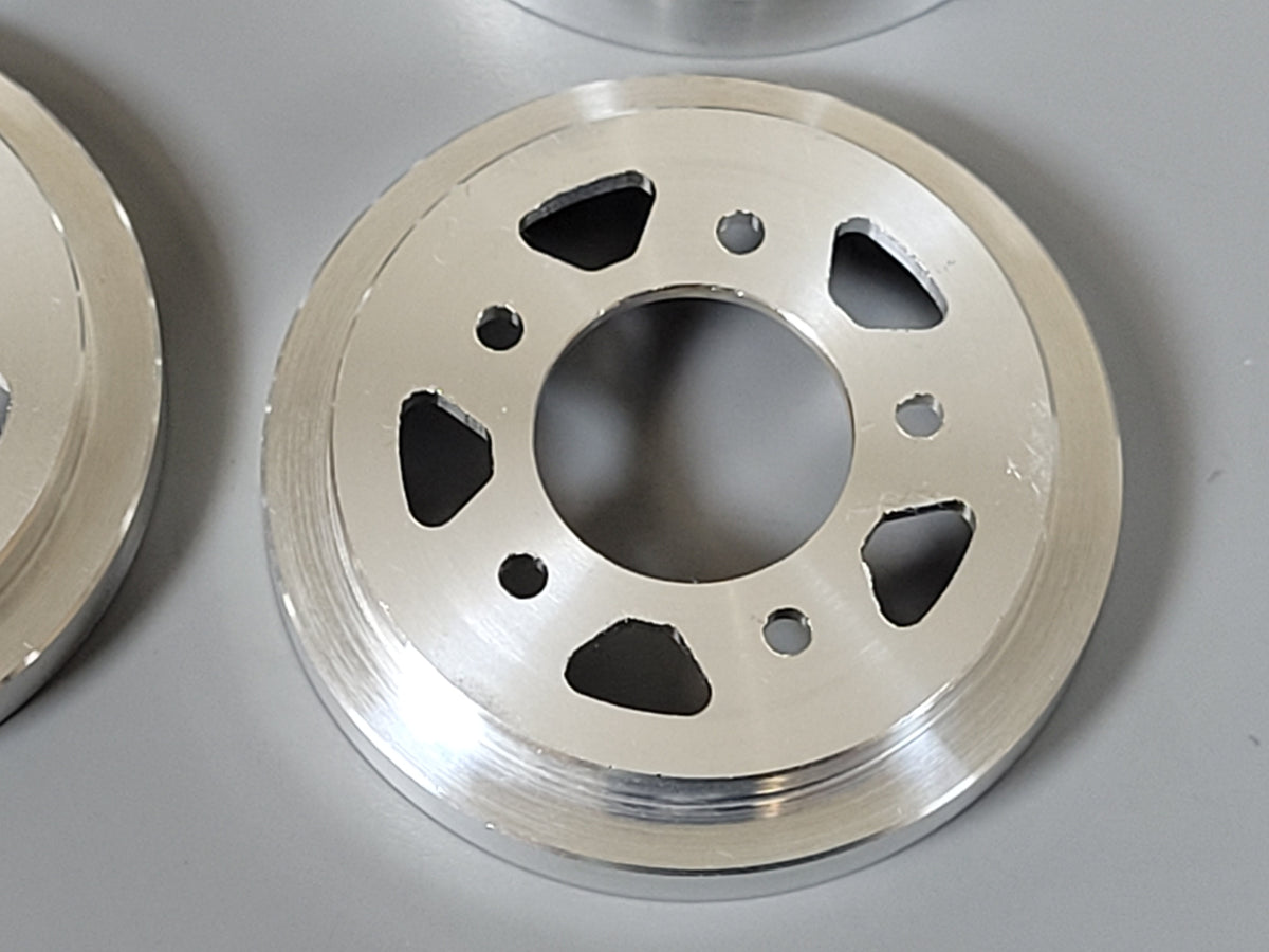 Front & Rear Aluminum Outer Wheel Cover Plate Tamiya 1/10 Sand Scorcher Grasshopper Frog Hornet