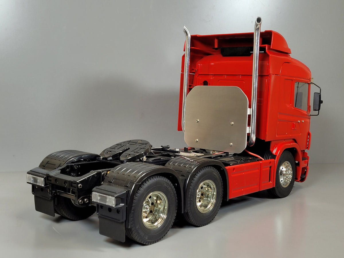 Aluminum Headache Exhaust Rack Chassis Mount Tamiya 1/14 Toy R/C GlobeLiner Aeromax Cascadia King Grand Hauler Scania
