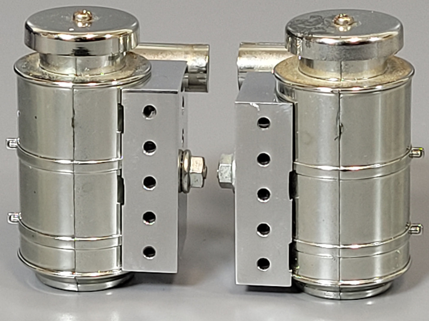 Pair Side Aluminum Air Cleaner Tank Bracket Mounting Mount for Tamiya 1/14 King Hauler Grand Hauler