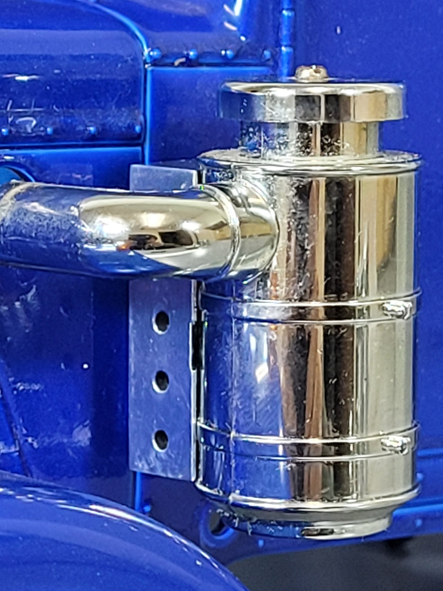 Pair Side Aluminum Air Cleaner Tank Bracket Mounting Mount for Tamiya 1/14 King Hauler Grand Hauler