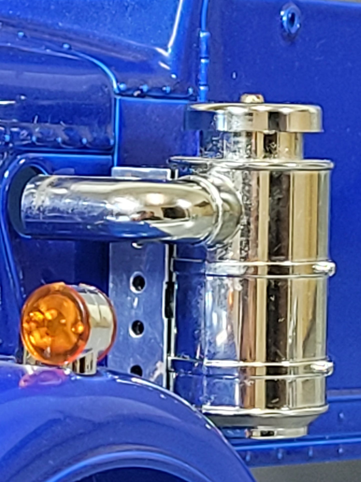Pair Side Aluminum Air Cleaner Tank Bracket Mounting Mount for Tamiya 1/14 King Hauler Grand Hauler