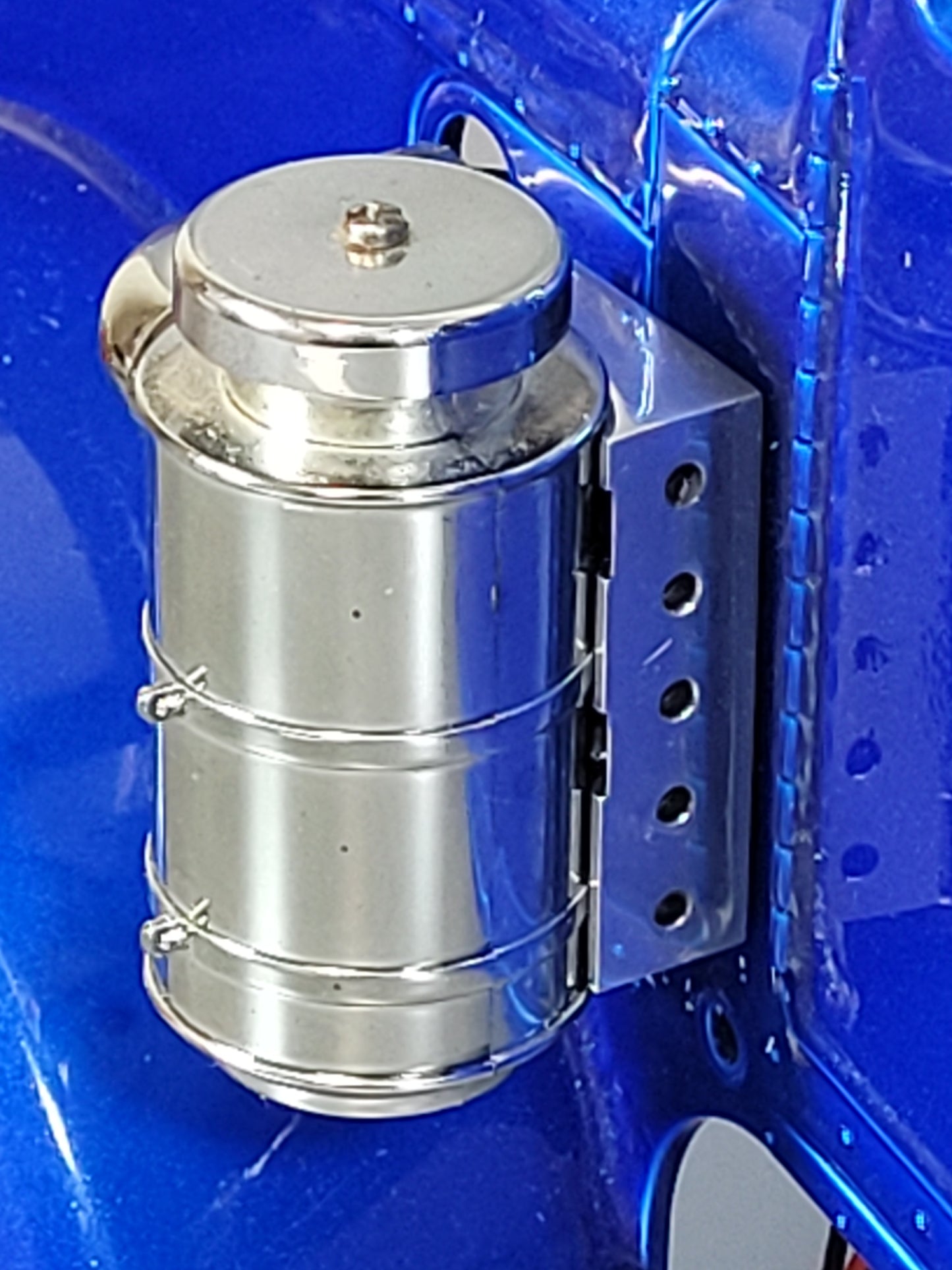 Pair Side Aluminum Air Cleaner Tank Bracket Mounting Mount for Tamiya 1/14 King Hauler Grand Hauler