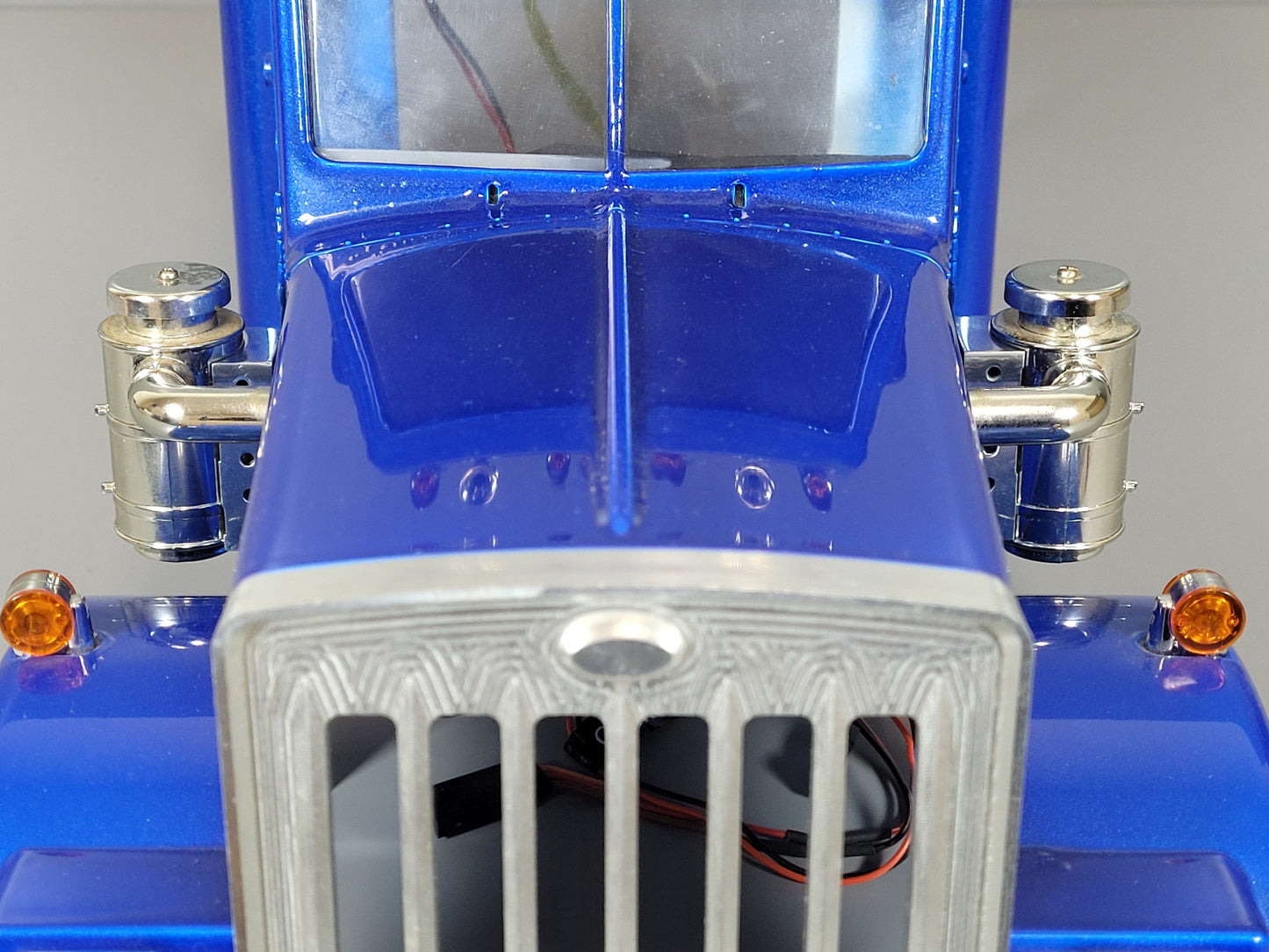 Pair Side Aluminum Air Cleaner Tank Bracket Mounting Mount for Tamiya 1/14 King Hauler Grand Hauler