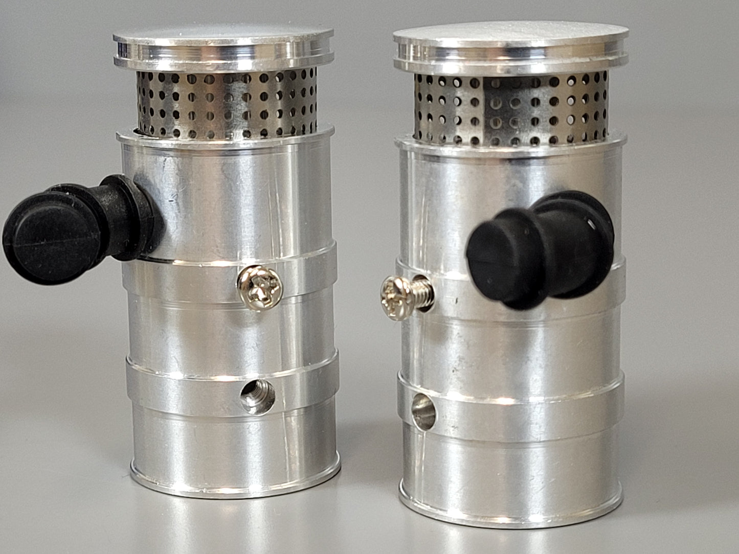 Aluminum Left & Right Side Air Cleaner Intake with Rubber Hose for Tamiya R/C 1/14 King Hauler Grand Hauler Semi