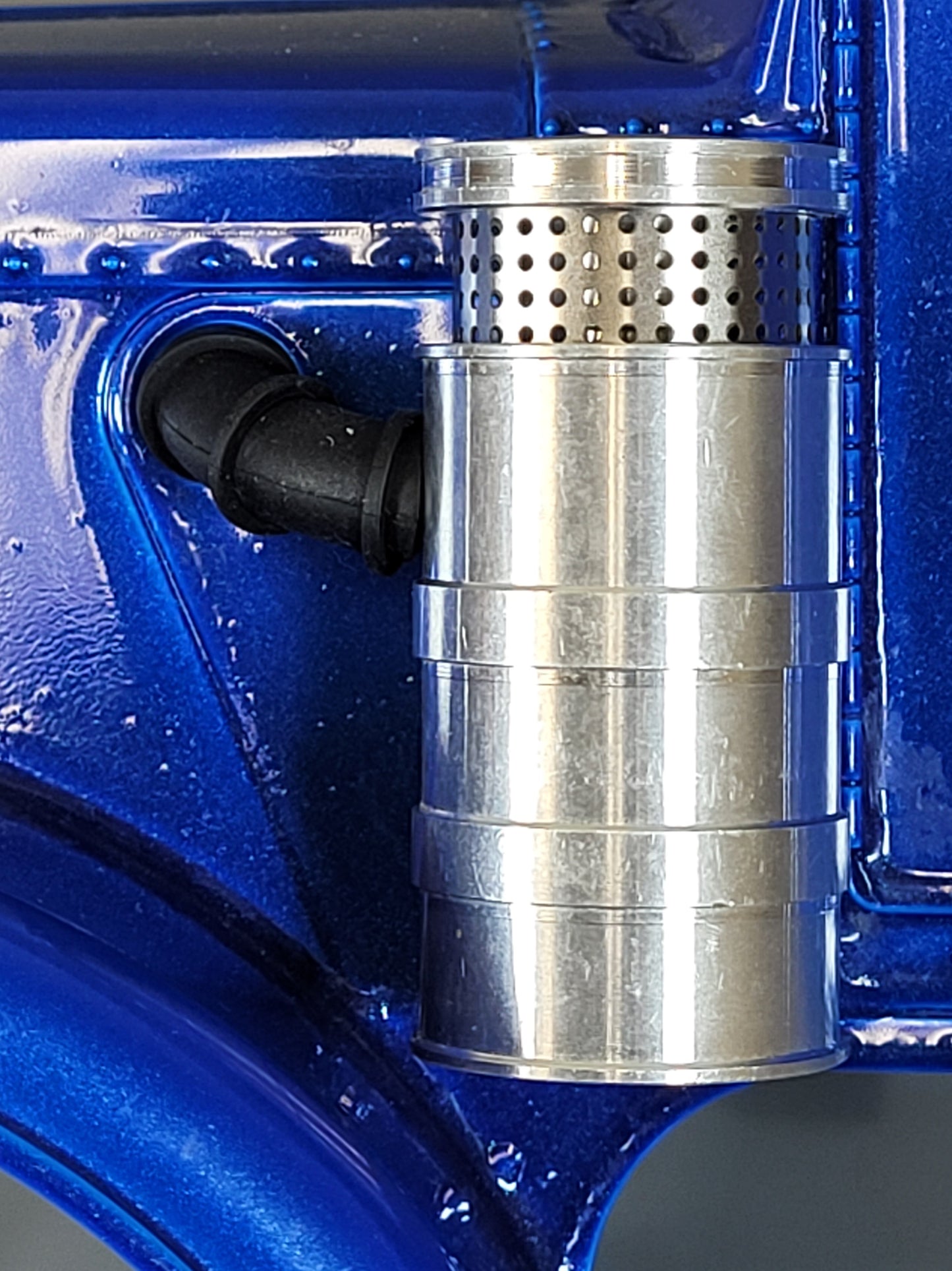 Aluminum Left & Right Side Air Cleaner Intake with Rubber Hose for Tamiya R/C 1/14 King Hauler Grand Hauler Semi
