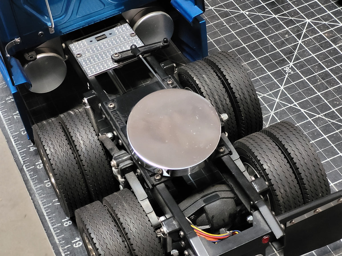 5th Aluminum Wheel Coupling Round Cover Tamiya RC 1/14 King Knight Grand Hauler Globeliner Scania Cascadia Volvo