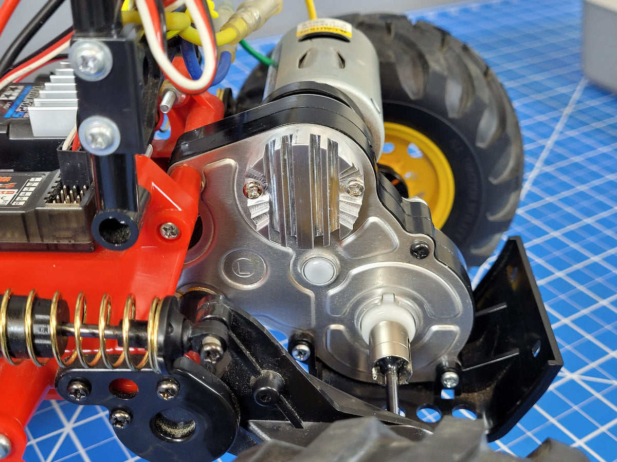 Custom Aluminum Motor Mount Cover Plate Bracket Tamiya 1/10 R/C Blackfoot Monster Beetle Mud Blaster