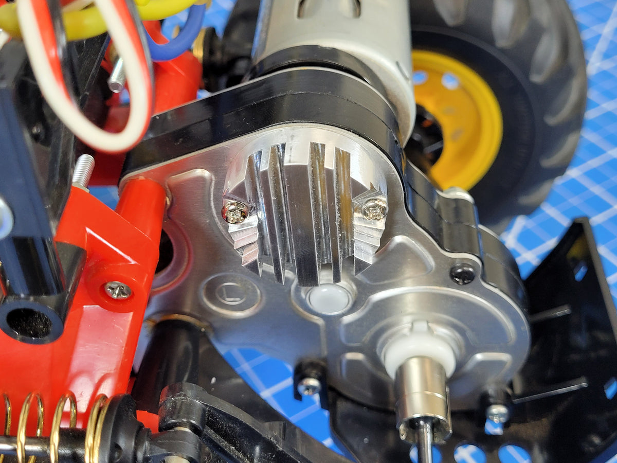 Custom Aluminum Motor Mount Cover Plate Bracket Tamiya 1/10 R/C Blackfoot Monster Beetle Mud Blaster