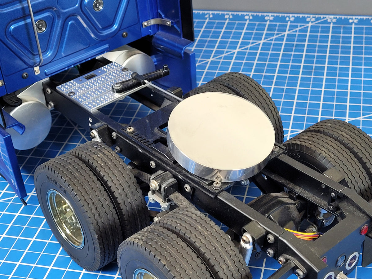 5th Aluminum Wheel Coupling Round Cover Tamiya RC 1/14 King Knight Grand Hauler Globeliner Scania Cascadia Volvo