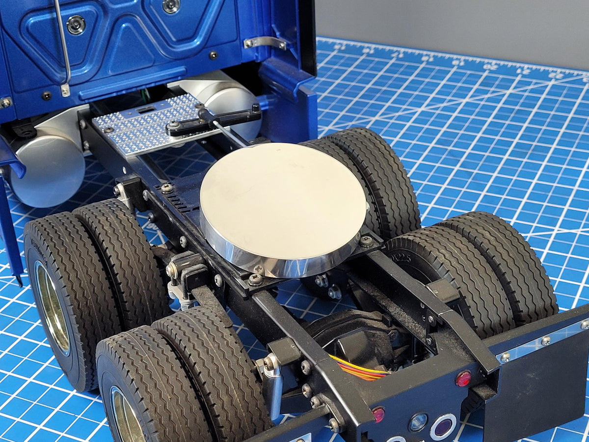 5th Aluminum Wheel Coupling Round Cover Tamiya RC 1/14 King Knight Grand Hauler Globeliner Scania Cascadia Volvo