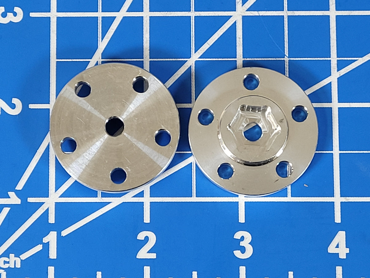 Pair Aluminum -2mm Offset Wheel hub Adapter Tamiya 1/10 Clodbuster Bullhead