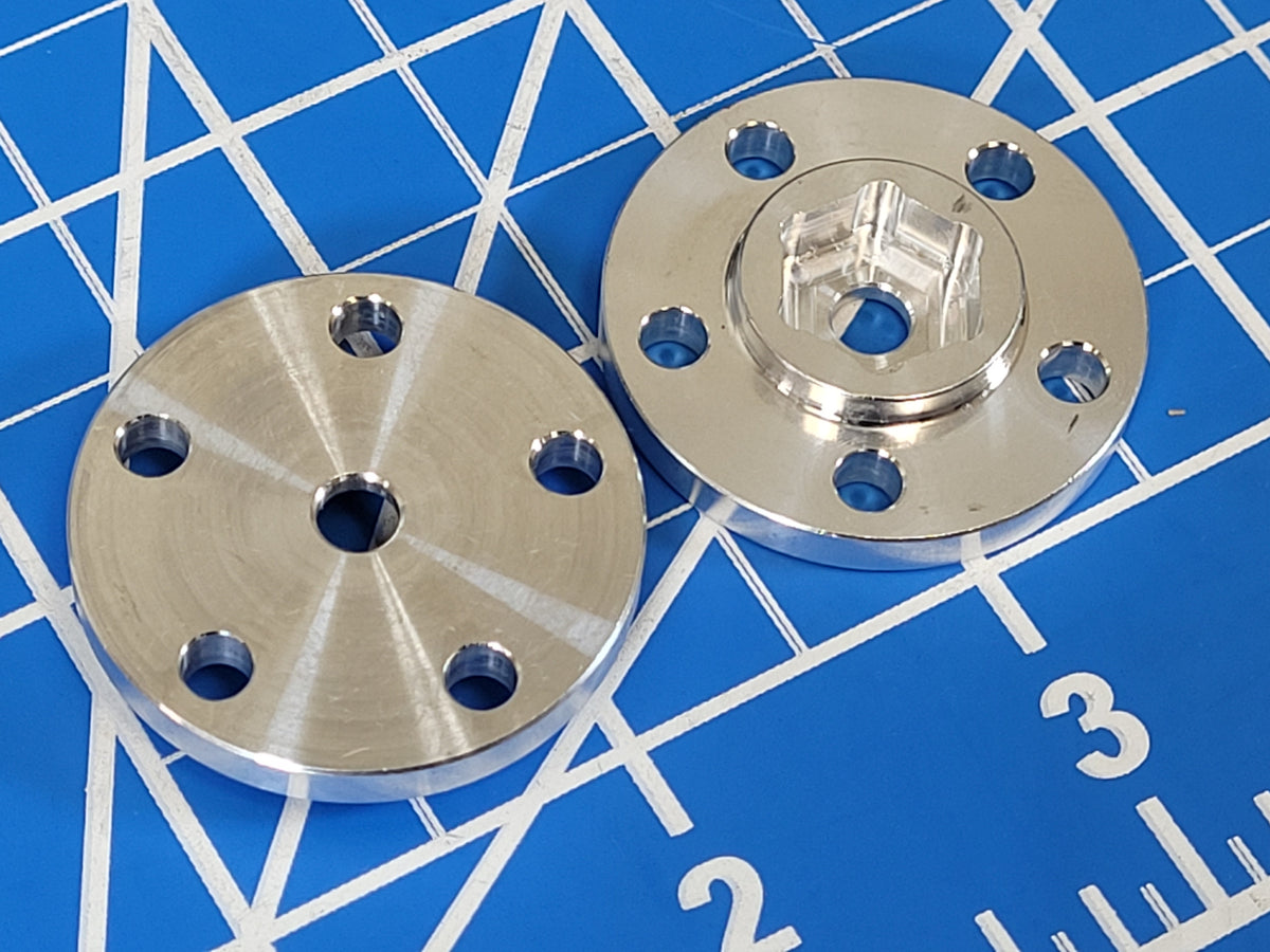 Pair Aluminum -2mm Offset Wheel hub Adapter Tamiya 1/10 Clodbuster Bullhead