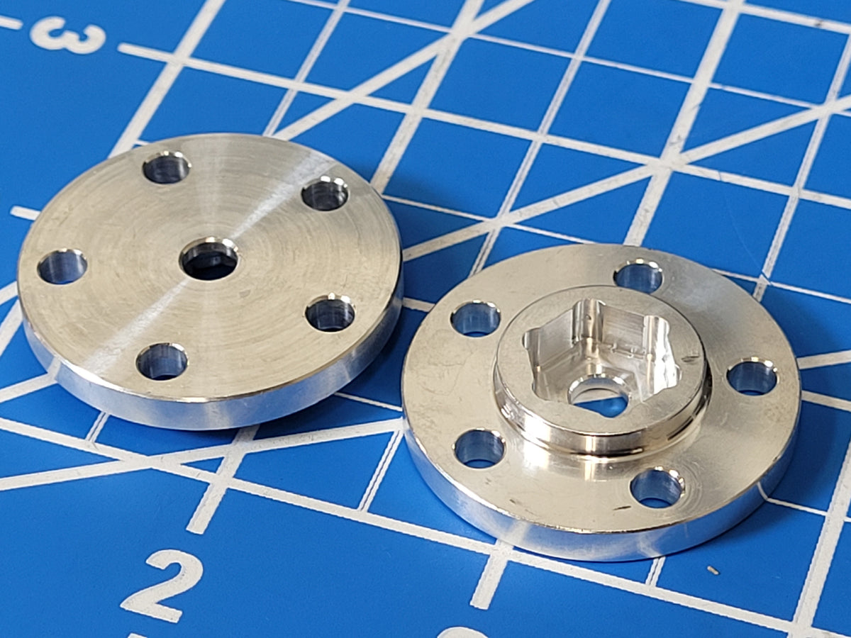 Pair Aluminum -2mm Offset Wheel hub Adapter Tamiya 1/10 Clodbuster Bullhead
