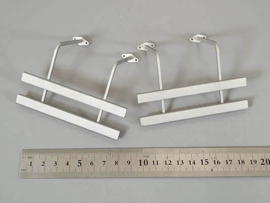2pcs Metal Side Rail Bumper Protect Bar Guard for Tamiya Toy 1/14 Tractor Truck Tank Trailer