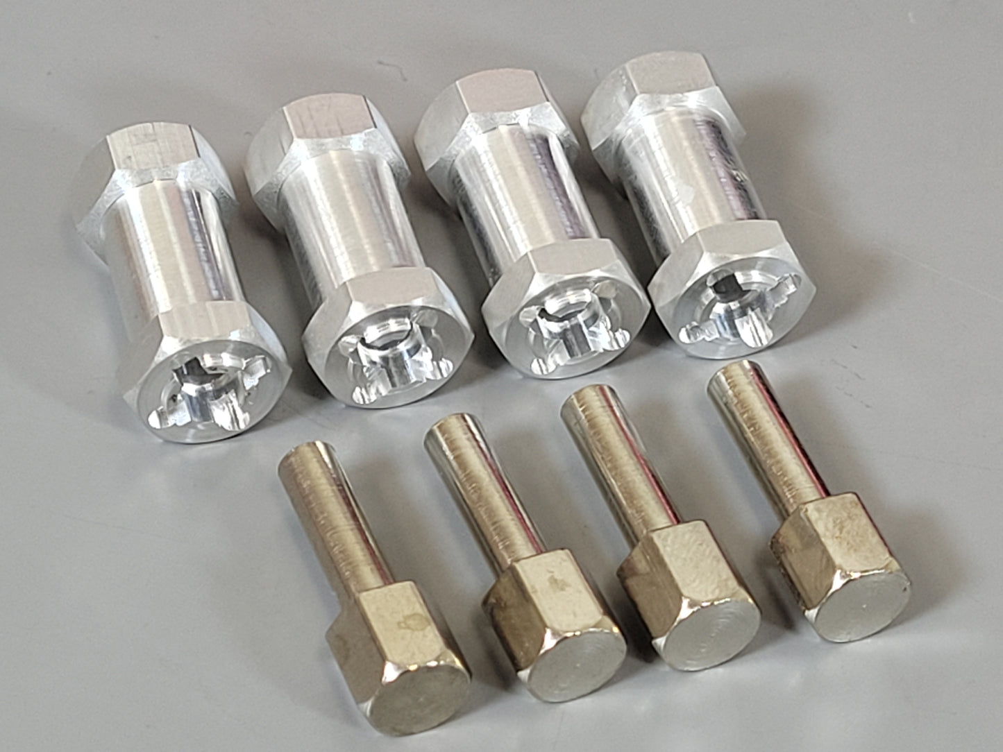 2x Pair 25mm Aluminum Wheel Hub Wide Spacer Adapter Extend Extension Widener for Tamiya 1/10 12mm Hex Crawler TT01 CC01 CR01 Chassis