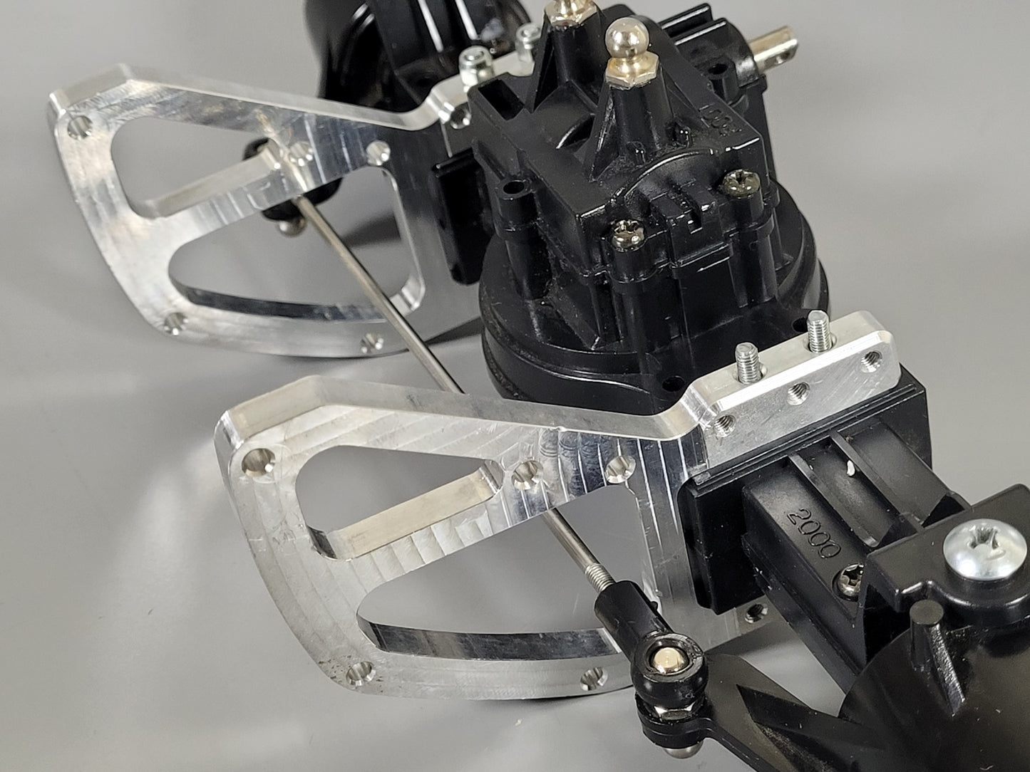 Aluminum Side Bracket Bumper Guard Protector Mount Mounting Plate Tamiya 1/10 RC TXT-1 TXT1