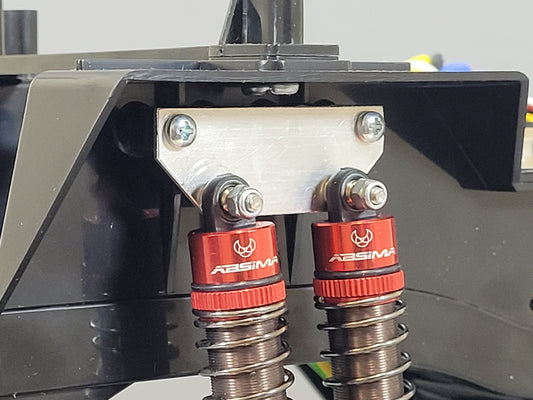 Aluminum Suspension Shock Lift Mount Plate Bracket 4 Pcs for Tamiya R/C 1/10 Bullhead Super Clodbuster