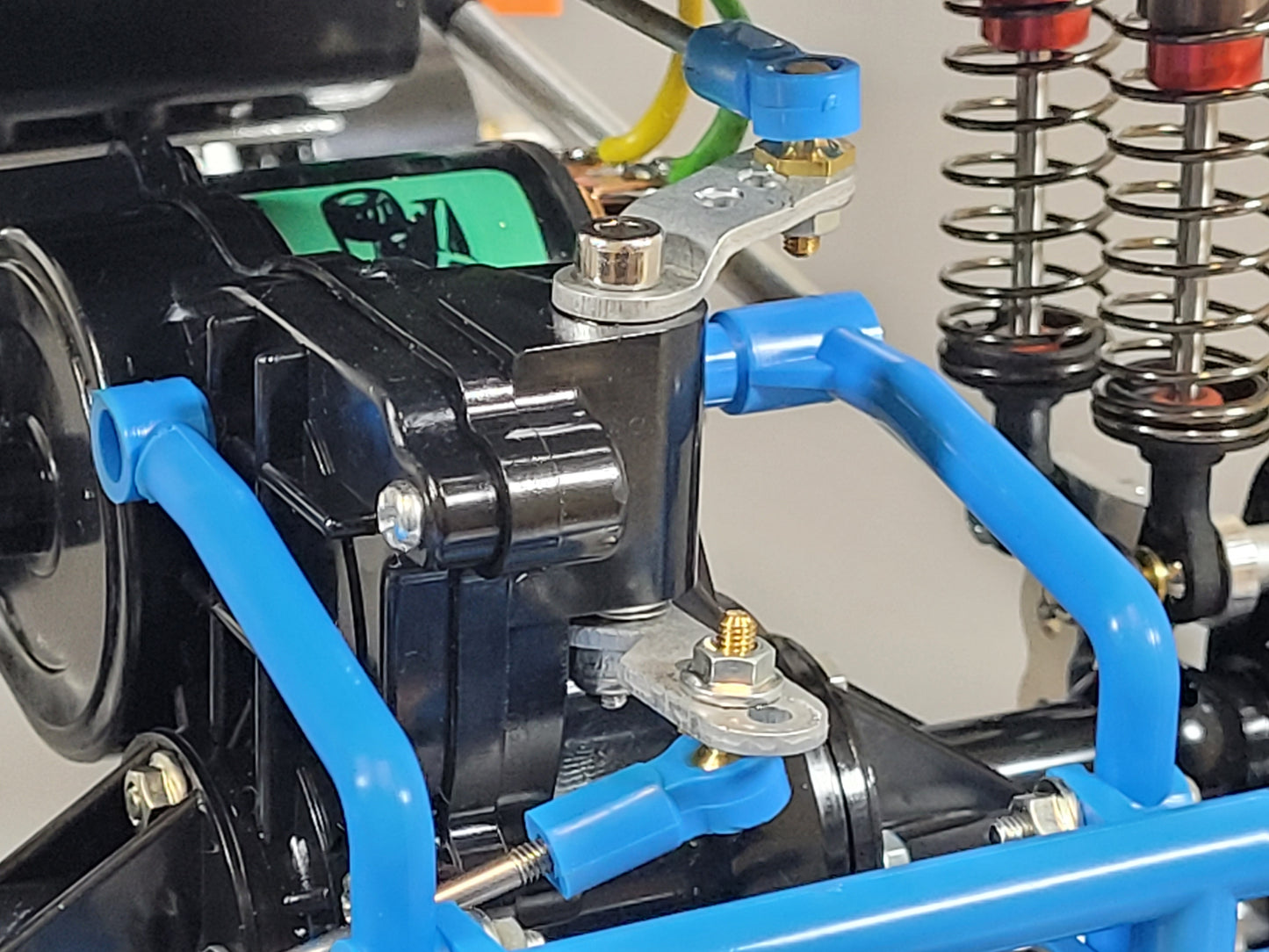 Front and Rear Aluminum Steering Linkage Arm Kit for Tamiya R/C 1/10 Super Clodbuster Bullhead