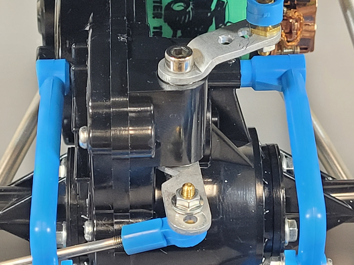Front and Rear Aluminum Steering Linkage Arm Kit for Tamiya R/C 1/10 Super Clodbuster Bullhead