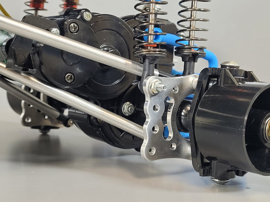 Aluminum Front Rear Axle Link Shock Suspension Mount Bracket for Tamiya R/C Toy 1/10 Super Clodbuster Bullhead