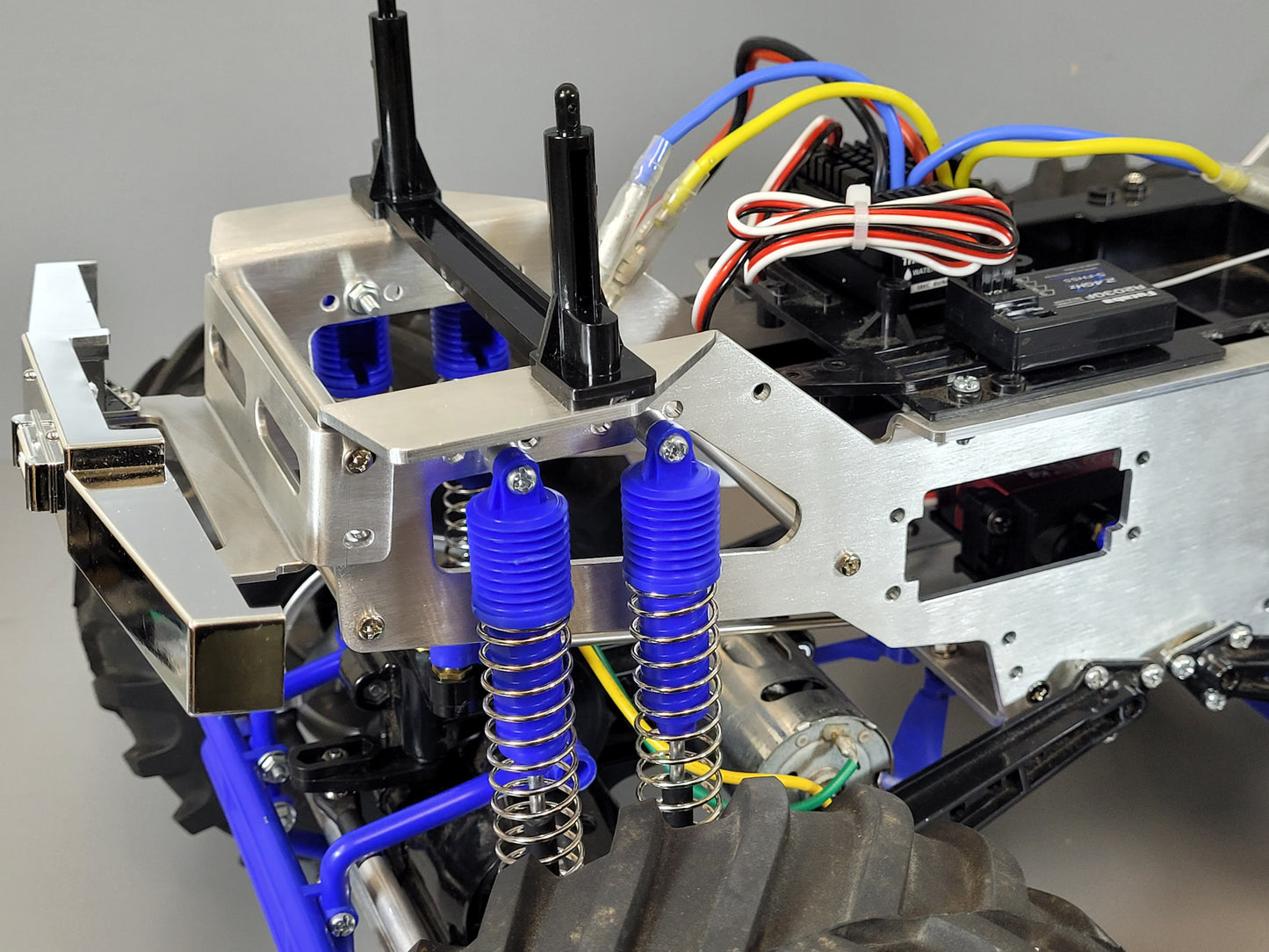 Aluminium Chassis Frame for Tamiya R/C 1/10 Clodbuster Bullhead Super Clod Buster