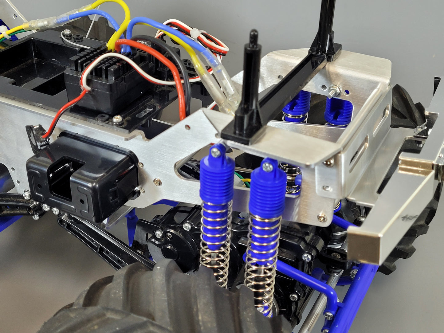 Aluminium Chassis Frame for Tamiya R/C 1/10 Clodbuster Bullhead Super Clod Buster